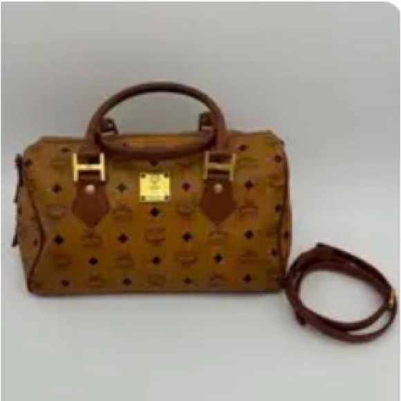 MCM Tan and Brown Women´s Satchel